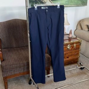 UB Tech Men’s Navy Blue Flex Waist Travel Hiking Golf Pants 36x34